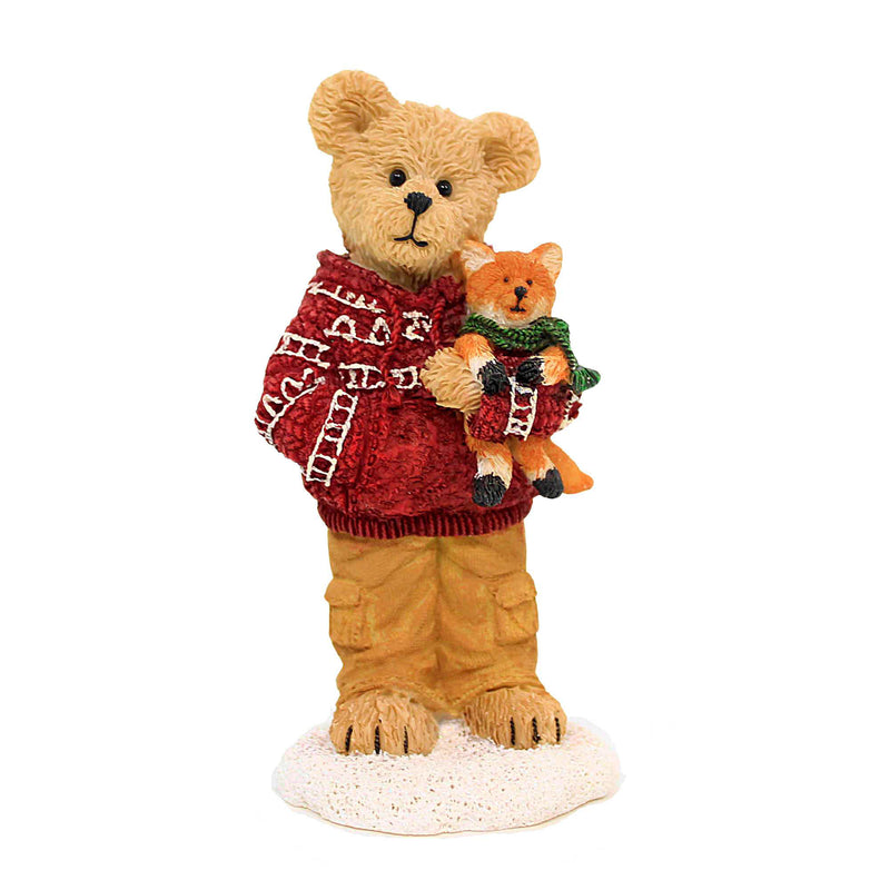 Boyds Bears Resin Cooper Goodfriend With Sly - 1 Figurine 4.5 Inch, Resin - Christmas Bearstone 4041884 (22978)