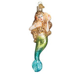 Old World Christmas Mermaid - One Ornament 5 Inch, Glass - Fish Tail Love Sea 10196 (23034)