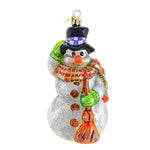 Christopher Radko Chilly Sweeper Glass Snowman Winter Holiday (23503)