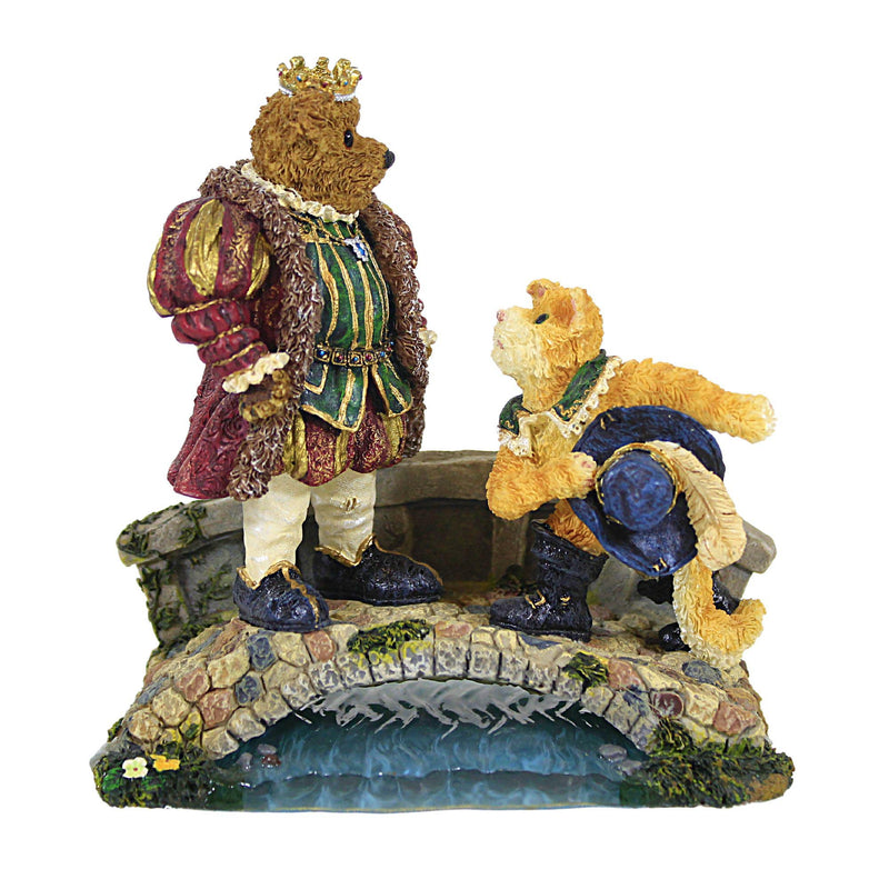Boyds Bears Resin Puss N. Boots With His Majesty - 1 Figurine 5 Inch, Resin - Fairy Tale Bearstone 2460 (2355)