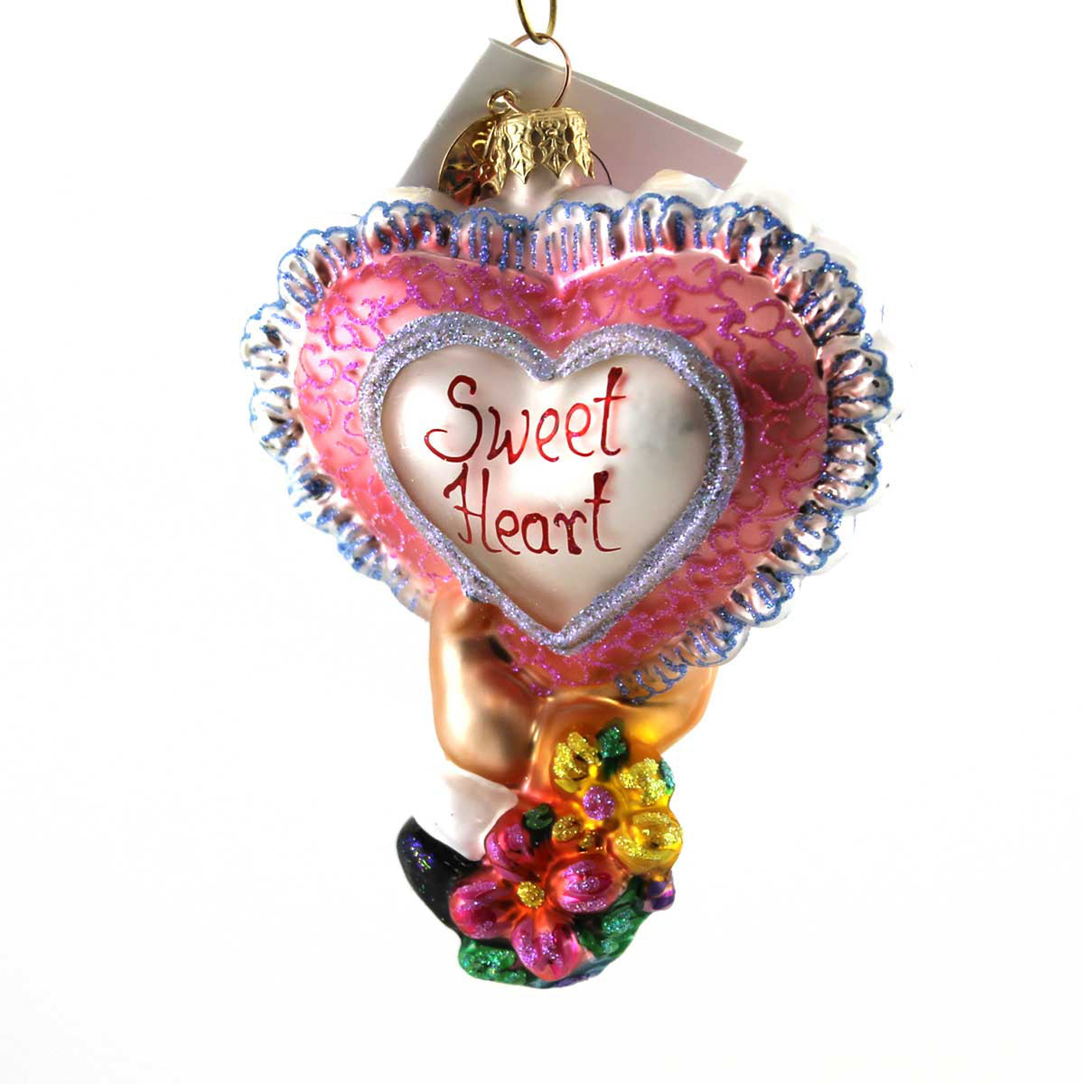 Christopher Radko Lacey Lovenote - - SBKGifts.com