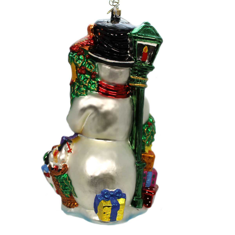 Christopher Radko Snowman Holly Large - - SBKGifts.com