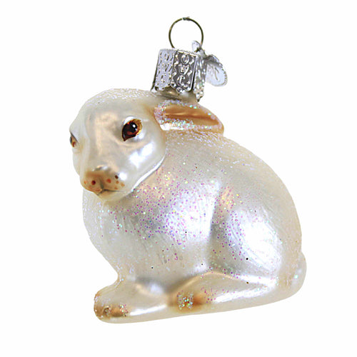 Old World Christmas Cottontail Bunny Glass Guidance Protection Faith (Parent-12192)