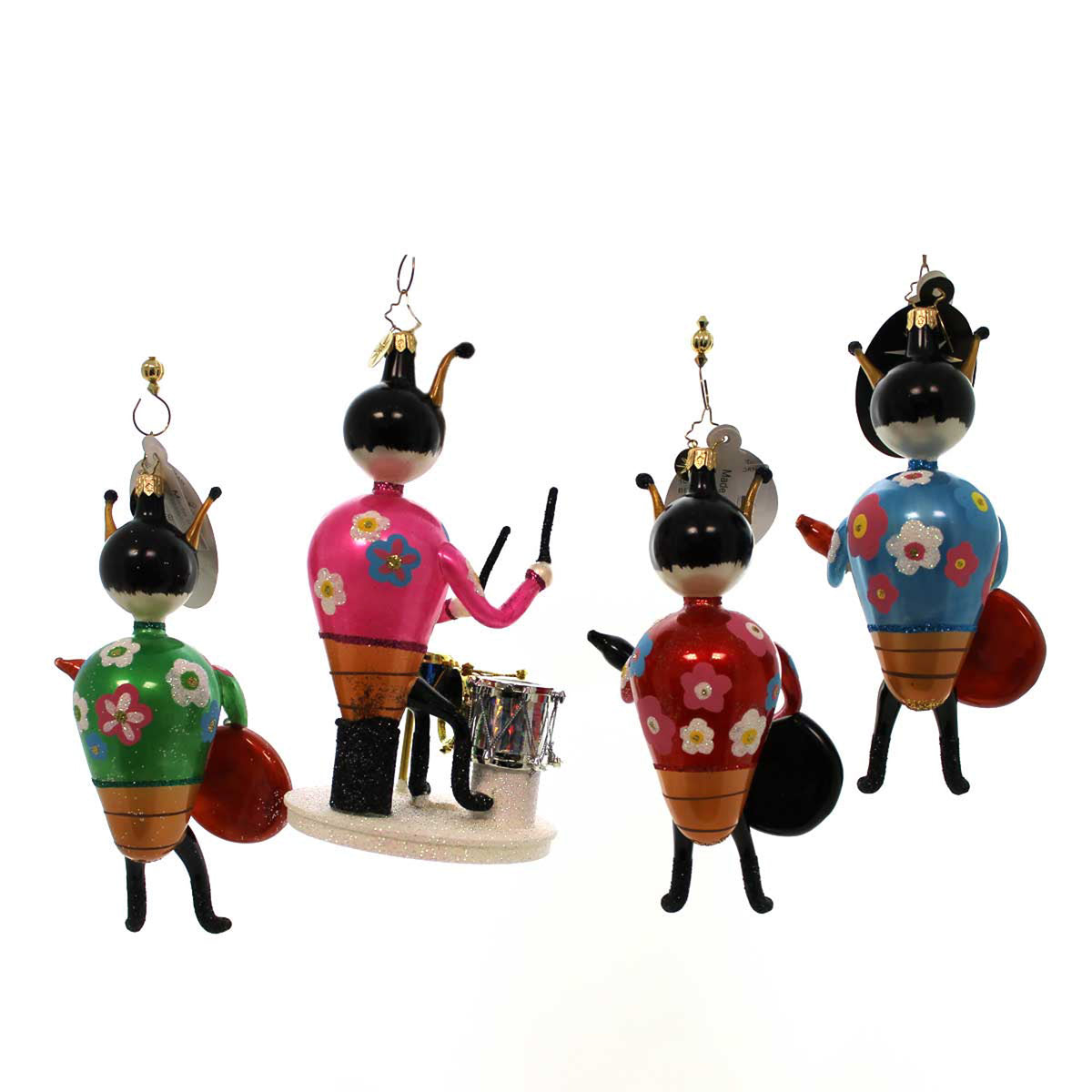 Christopher Radko Beetle Mania Set/4 - - SBKGifts.com
