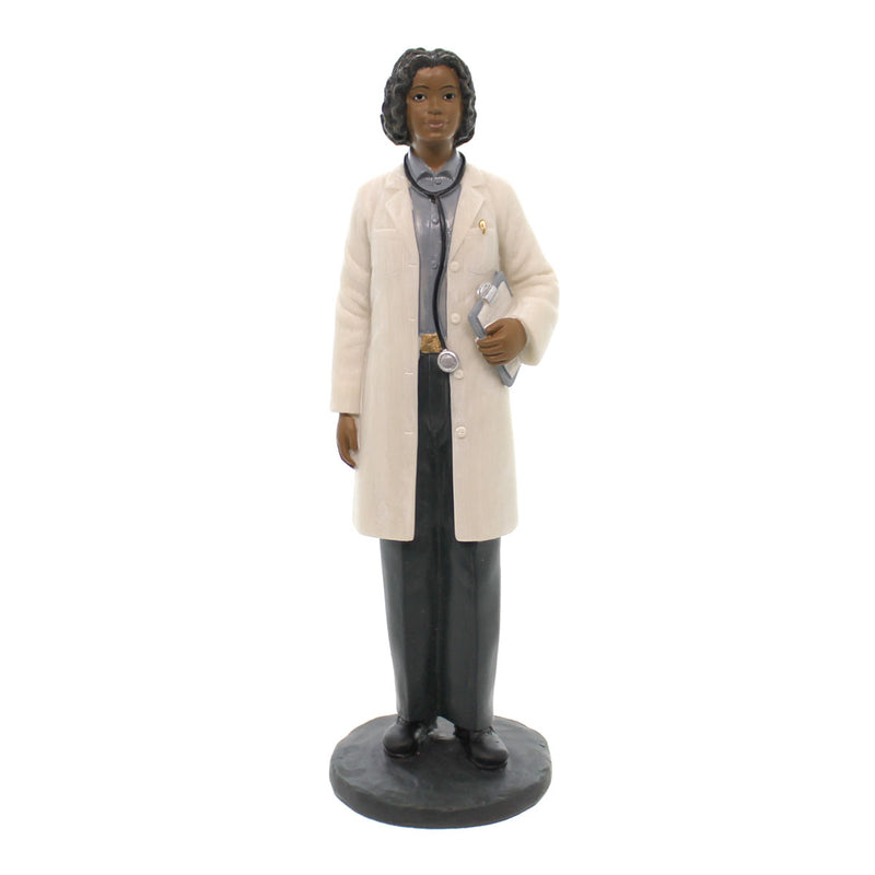 Black Art Female Doctor Polyresin Hospital Medicine Heritage 27003 (24164)