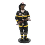 Black Art Fireman Polyresin Firefighter Hero 27016 (24167)