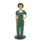 Figurine Female Scrub Nurse White Polyresin Medical Hospital 27037