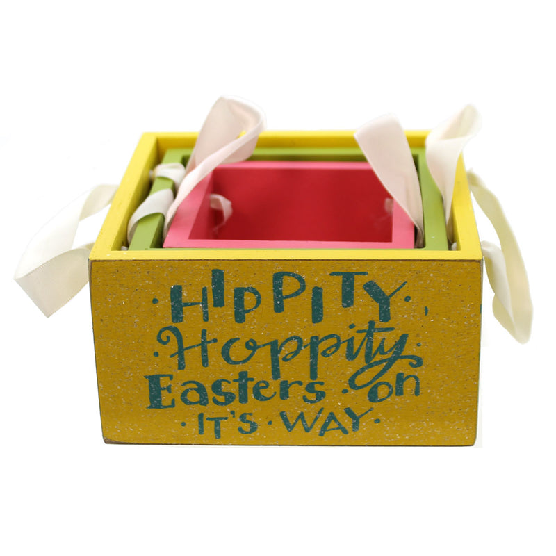 (24371) Wooden Easter Bins