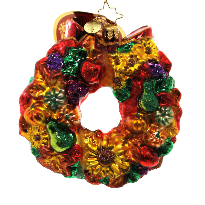Christopher Radko Wreath Of Plenty - - SBKGifts.com