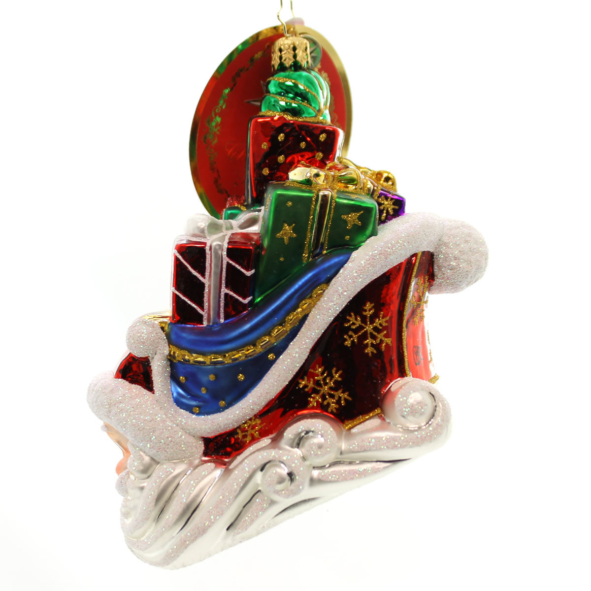 Christopher Radko Sleighing Santa - - SBKGifts.com