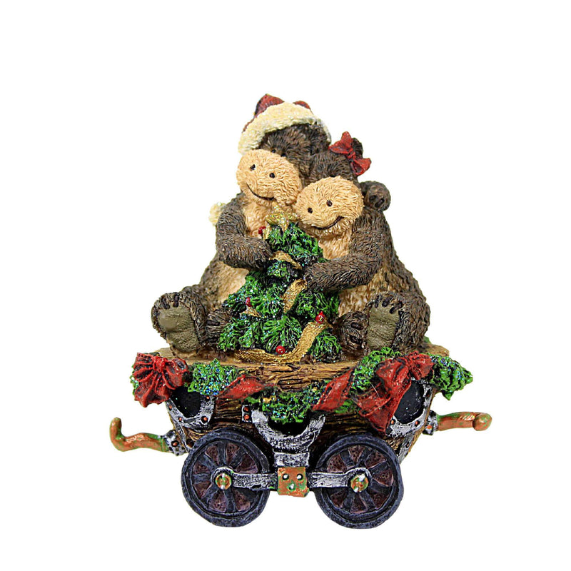 Boyds Bears Resin Mr & Mrs H O'potamus - 1 Figurine 3.75 Inch, Resin - Christmas Noah Train 24603 (2442)