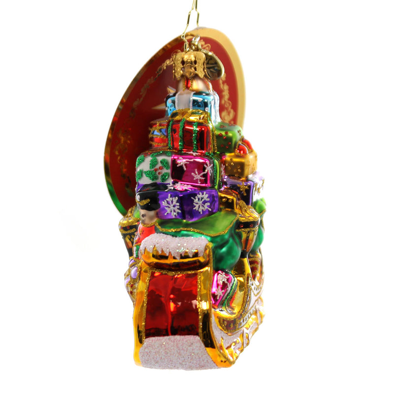 Christopher Radko Sleigh Pile Up Gem - - SBKGifts.com