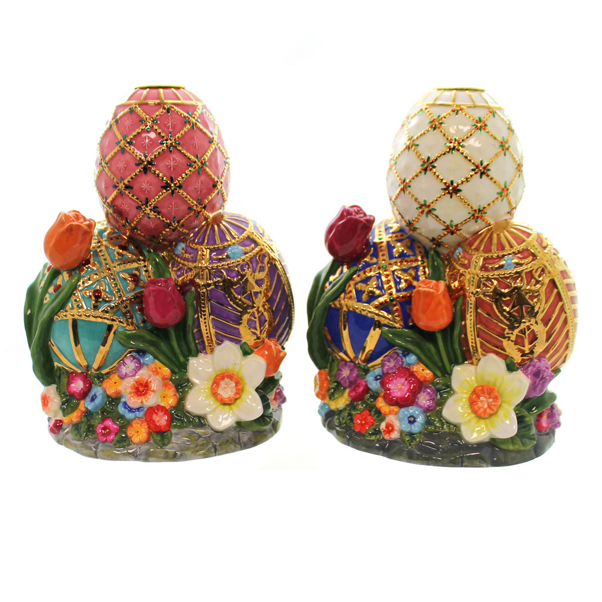 (24442) Faberge Egg Candle Holder