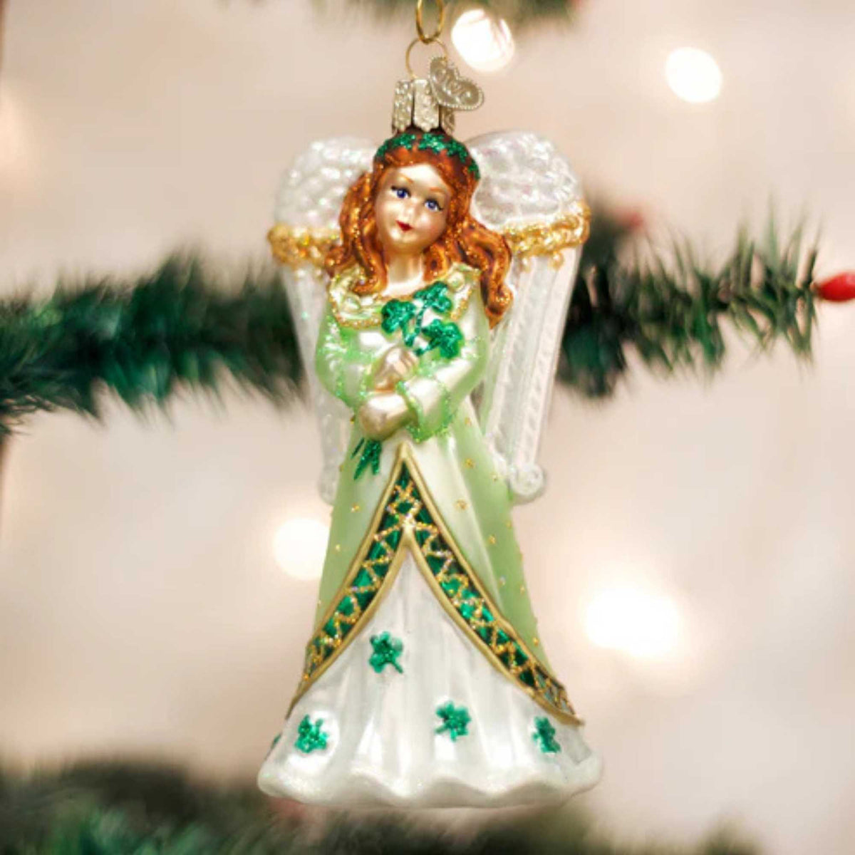 Old World Christmas Irish Angel - - SBKGifts.com