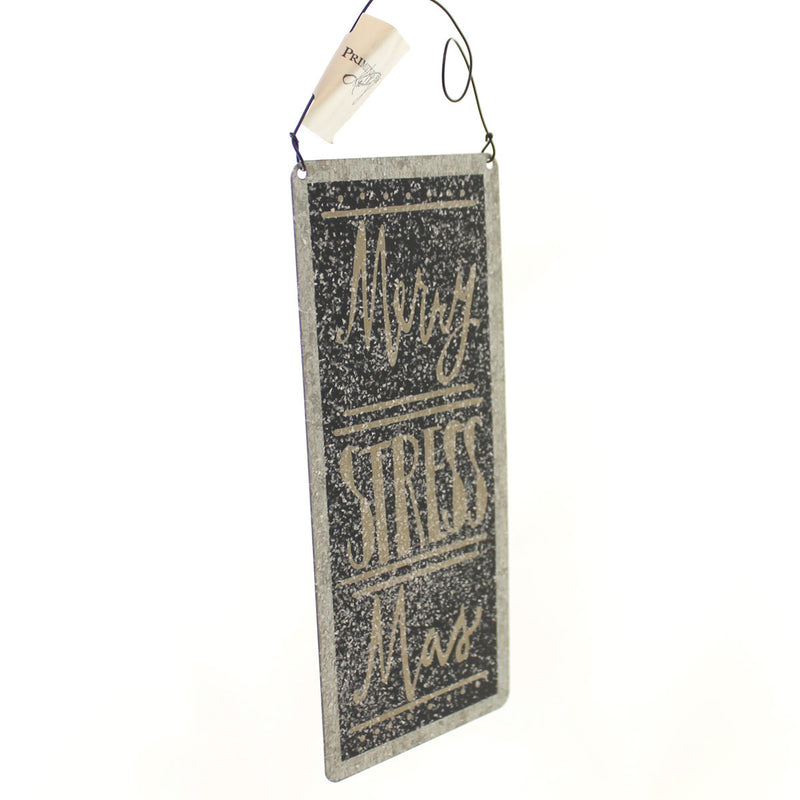 Christmas Merry Stress Mas Plaque - - SBKGifts.com