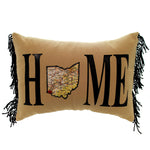 Home Decor Ohio Fringe Heart Cincinnati Pillow Fabric Hand Made America 2145 (24594)