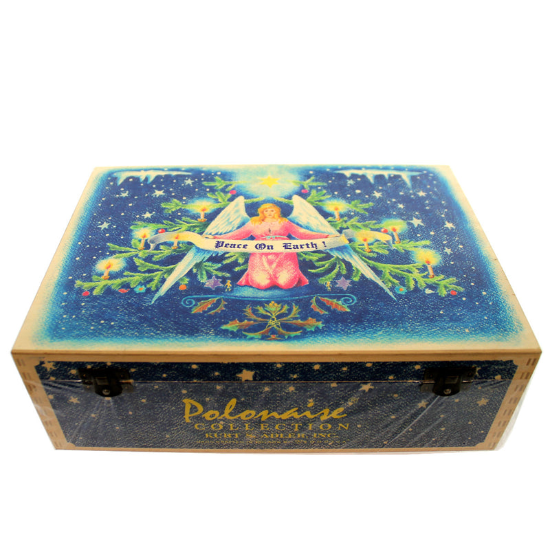 Polonaise Ornaments Peace On Earth Gift Set Glass Angel Bible Gift Set Ap232/Dl (24654)
