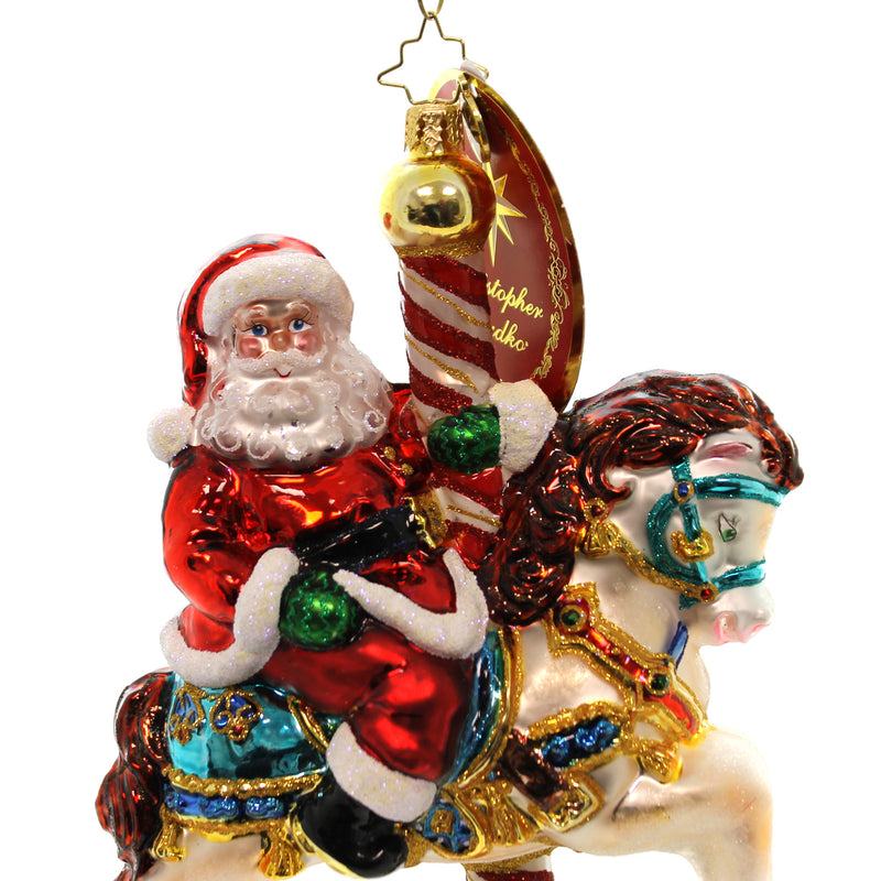 Christopher Radko Carousel Claus - - SBKGifts.com