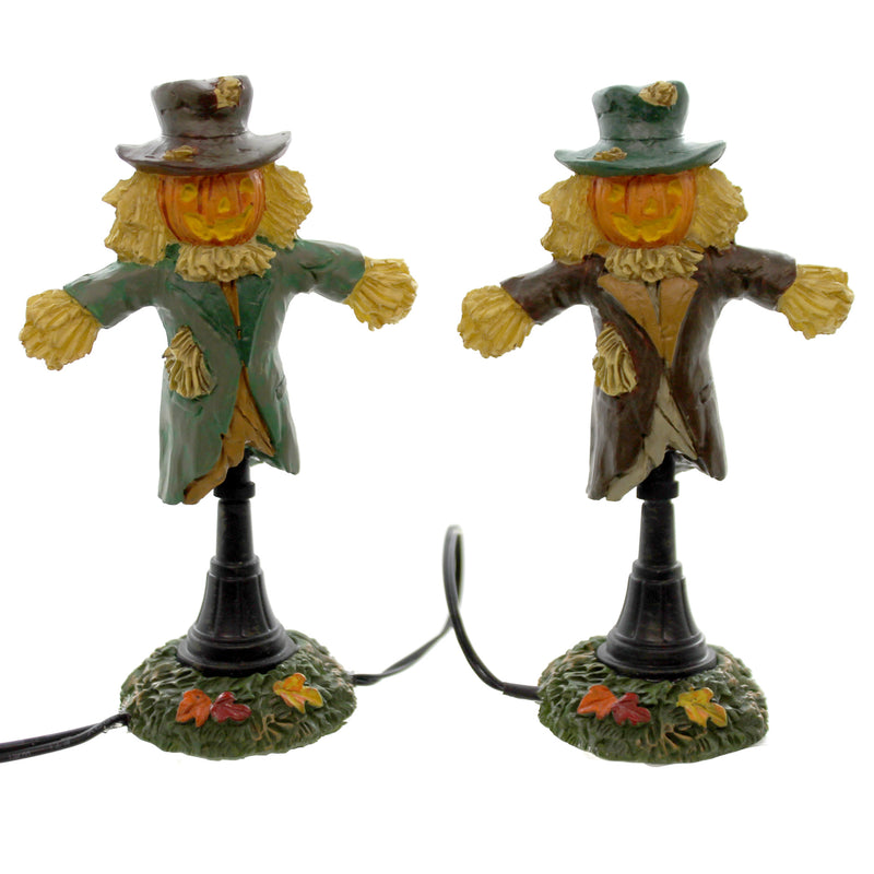 Dept 56 Accessories Lit Scarecrow Lamps Polyresin Halloween Accessory 4047617 (24871)