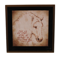 (25081) Animal Lp Horse Grace Shadow Box, 5.50 Inch, Leonardo's Portfolio 3005050652