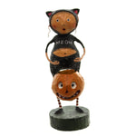 Lori Mitchell Fraidy Cat - One Figurine 5.25 Inch, Polyresin - Pumpkin Treat 70318 (25105)