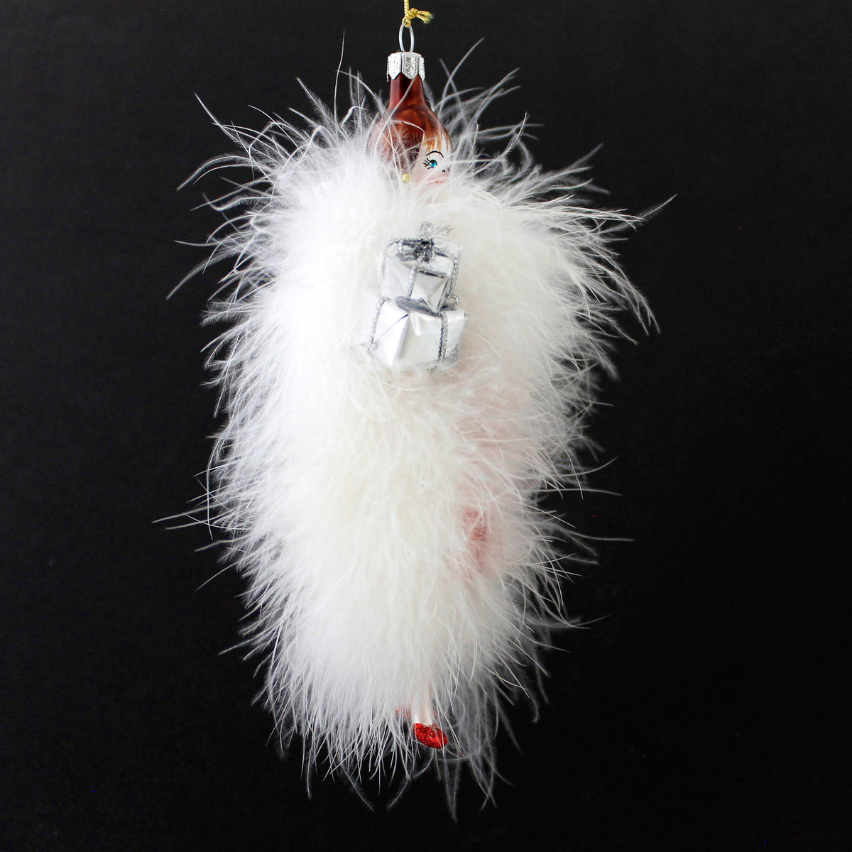 De Carlini Italian Ornaments Miss Marlowe In Merry Mode - - SBKGifts.com