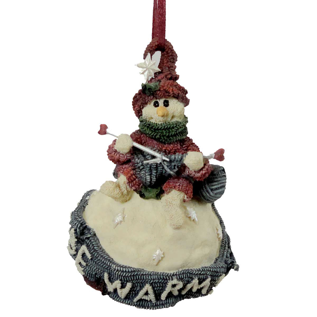 (2523) Ingrid Be Warm Snowball Ornament