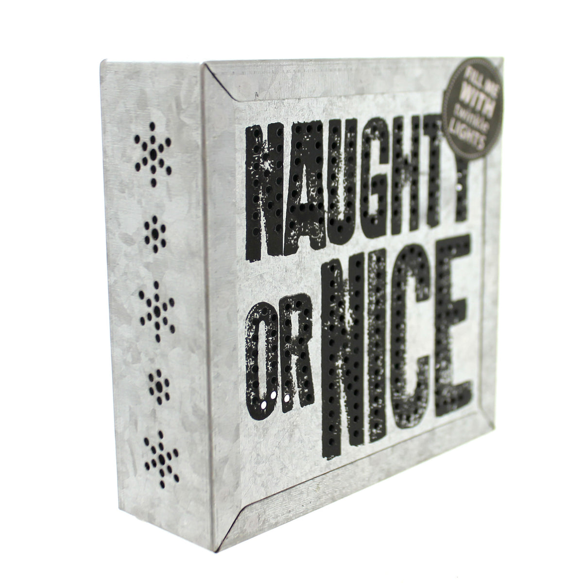 Christmas Naughty Or Nice Metal Wall Art - - SBKGifts.com