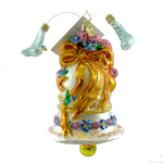 Wedded Dove Chime - 6 Inch, Glass - Ornament Bell Marriage 201010 (2565)