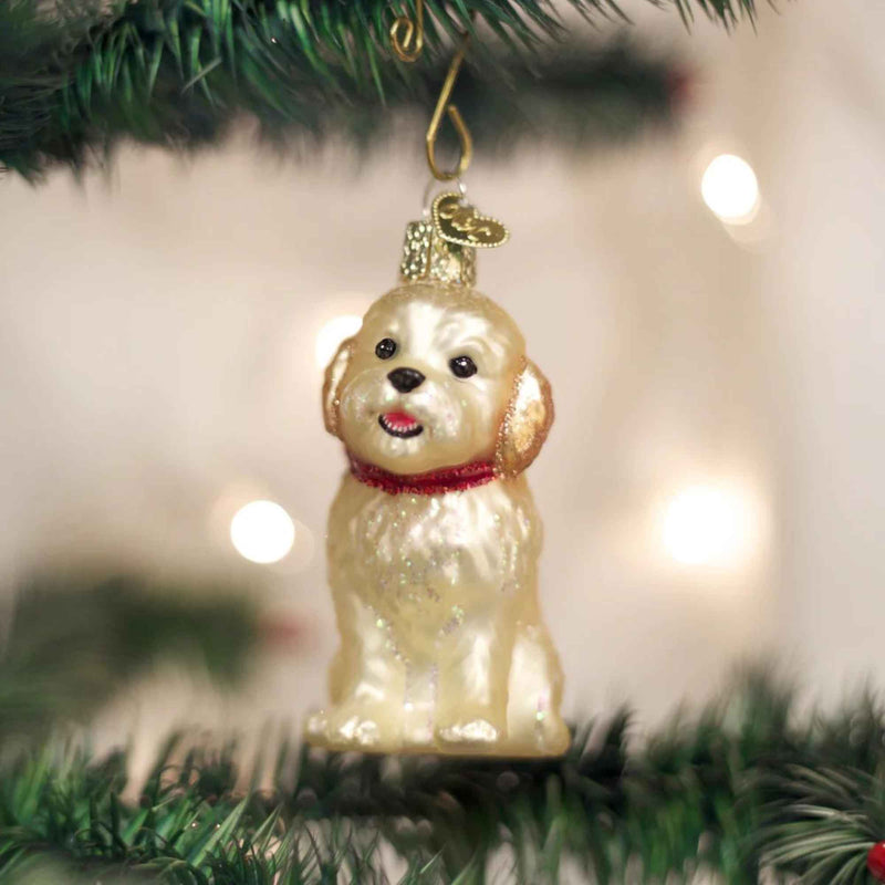 Old World Christmas Cockapoo Puppy - - SBKGifts.com