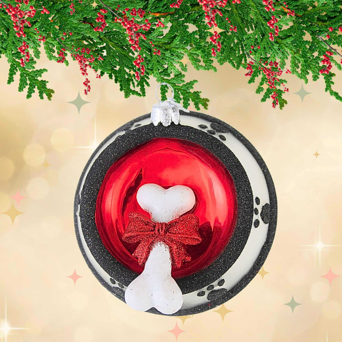 Noble Gems Dog Bone In Bowl - - SBKGifts.com