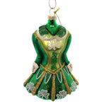 Holiday Ornaments Irish Dress Glass Glass Irish Saint Patricks J1471 (25725)