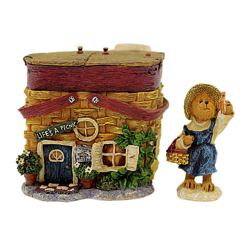 Boyds Bears Resin Mollys Picnic Palace - One Figurine 3 Inch, Resin - Summer Route 33 1/3 1E 19910 (2576)
