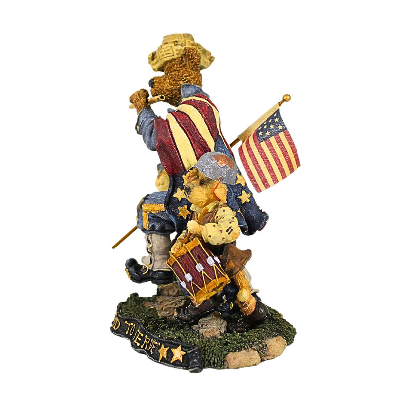 Boyds Bears Sam, Libby, & Ellis...Fife And Drum - - SBKGifts.com
