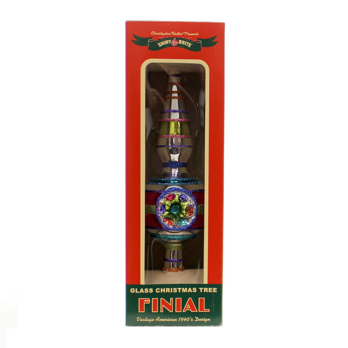 Christopher Radko Christmas Brights  Finial - - SBKGifts.com