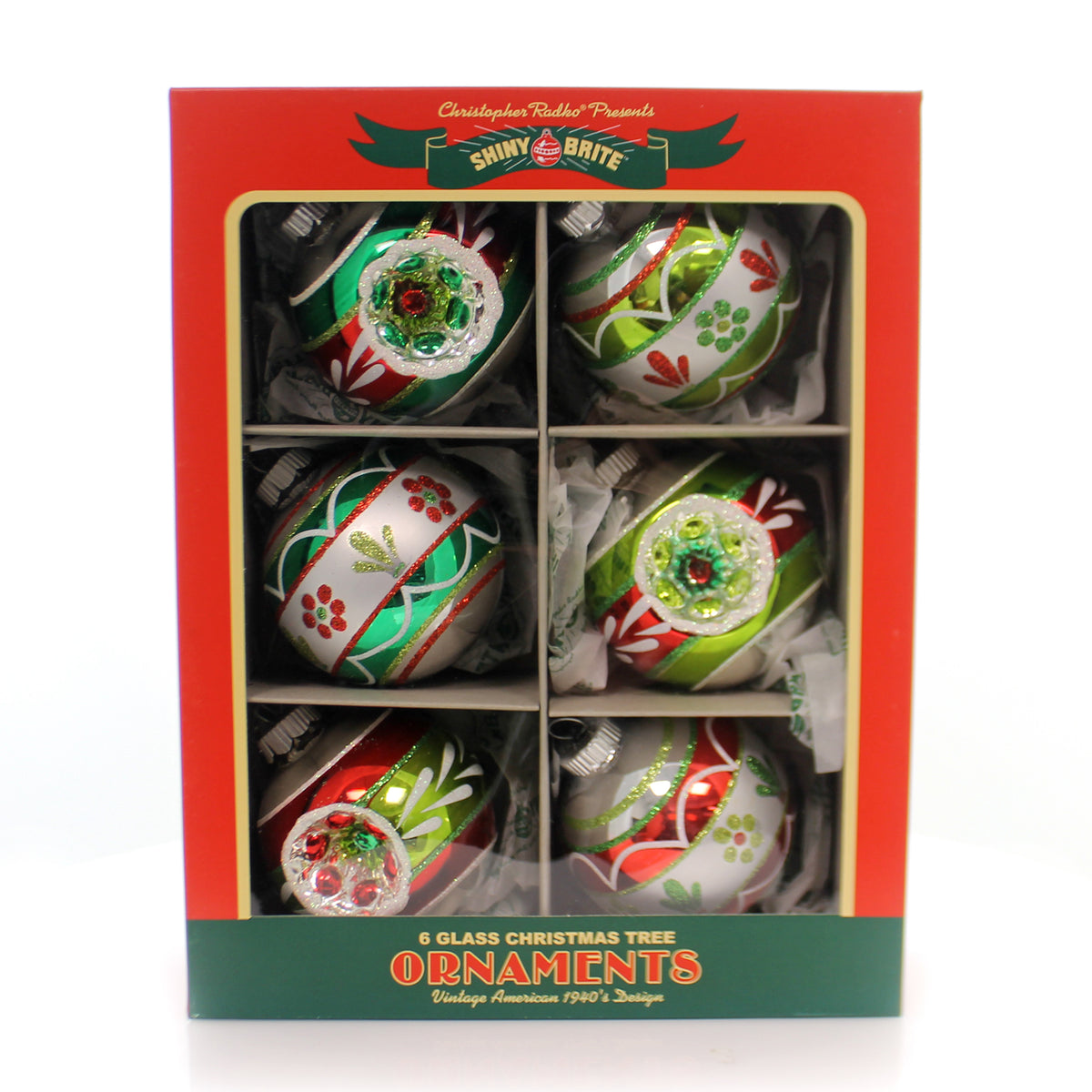 Christopher Radko Hs Decorated Rounds W/Reflector - - SBKGifts.com