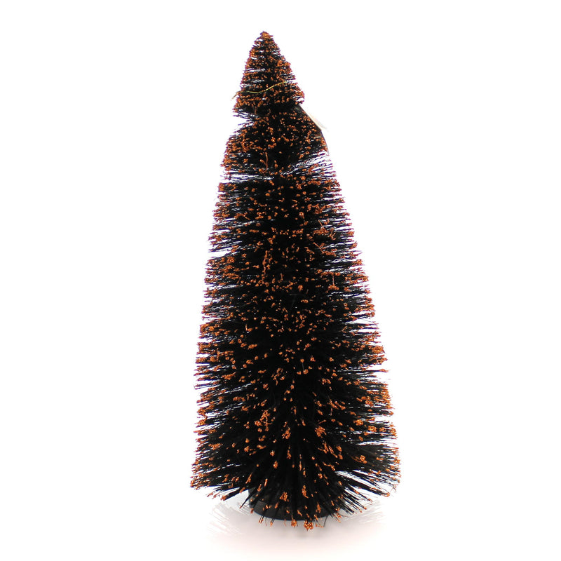 Halloween Black/Orange Bottle Brush Tree - - SBKGifts.com