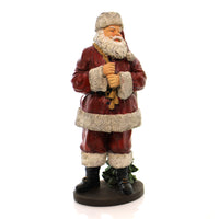 (26163) Christmas Santa With Bag, 15.50 Inch, Christmas Figurine Holiday 9726632