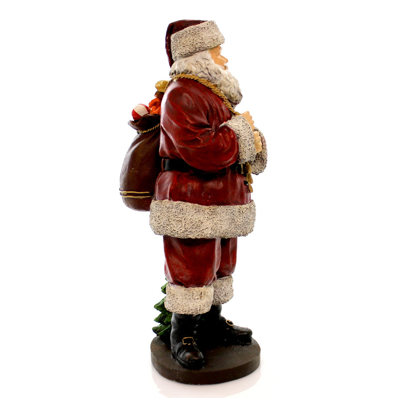 (26163) Christmas Santa With Bag, 15.50 Inch, Christmas Figurine Holiday 9726632