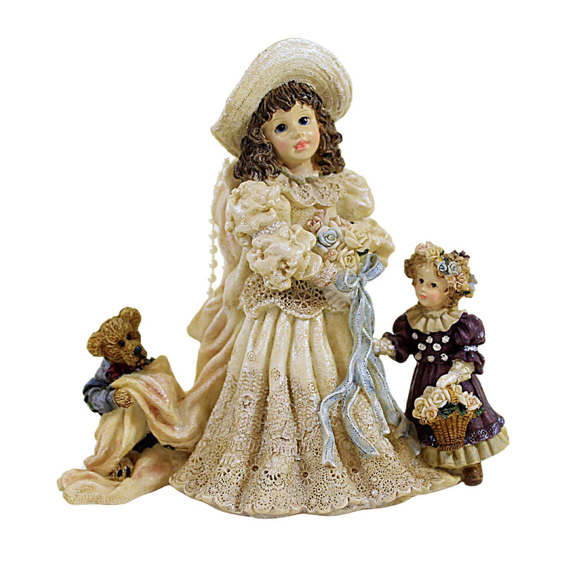 Boyds Bears Resin Emily W/ Kathleen & Otis - One Figurine 5.25 Inch, Resin - Wedding Bride Dollstone 3508 (2617)