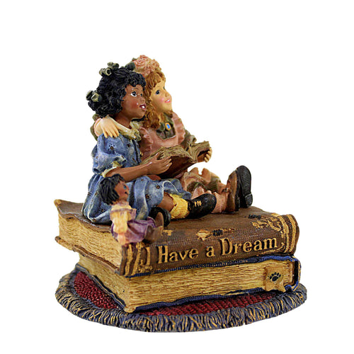 Boyds Bears Resin Grace And Faith...I Have A Dream - - SBKGifts.com