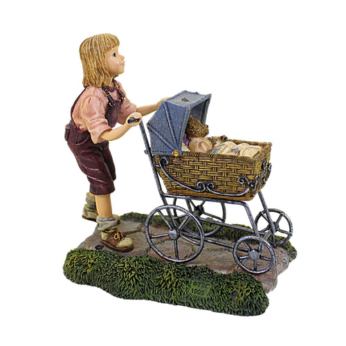 Boyds Bears Resin Casey W/ Baxter Afternoon Stroll - - SBKGifts.com