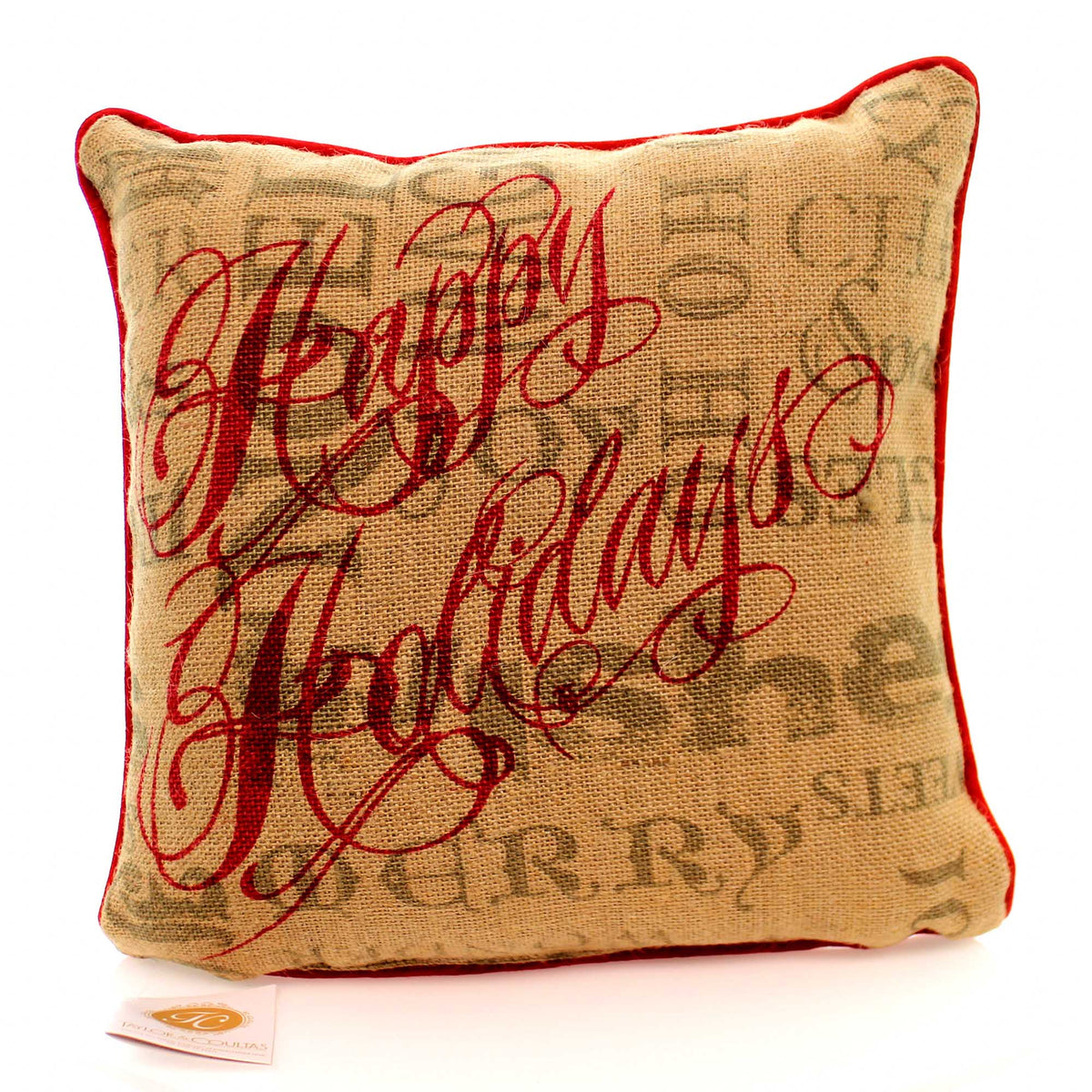 26272 Christmas Burlap Pillow 4030
