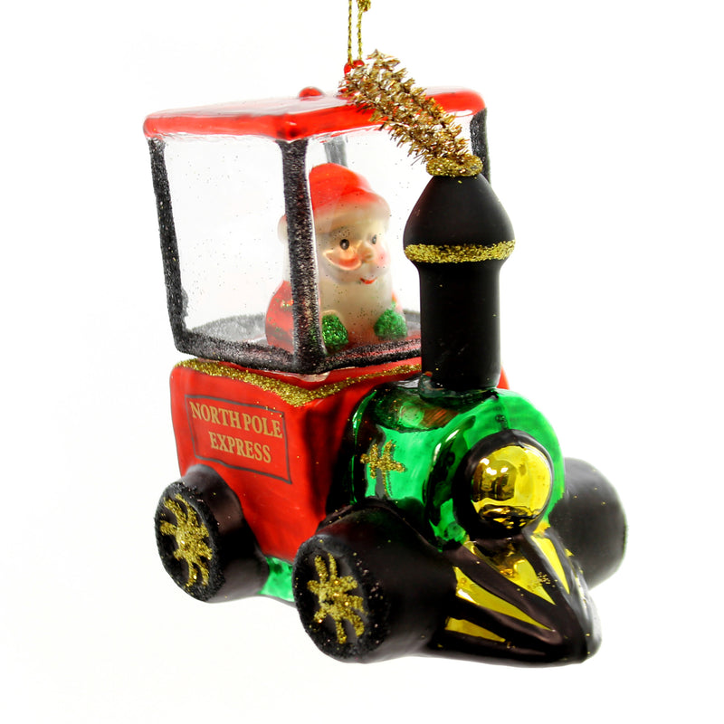 (26301) Santa In Train Ornament