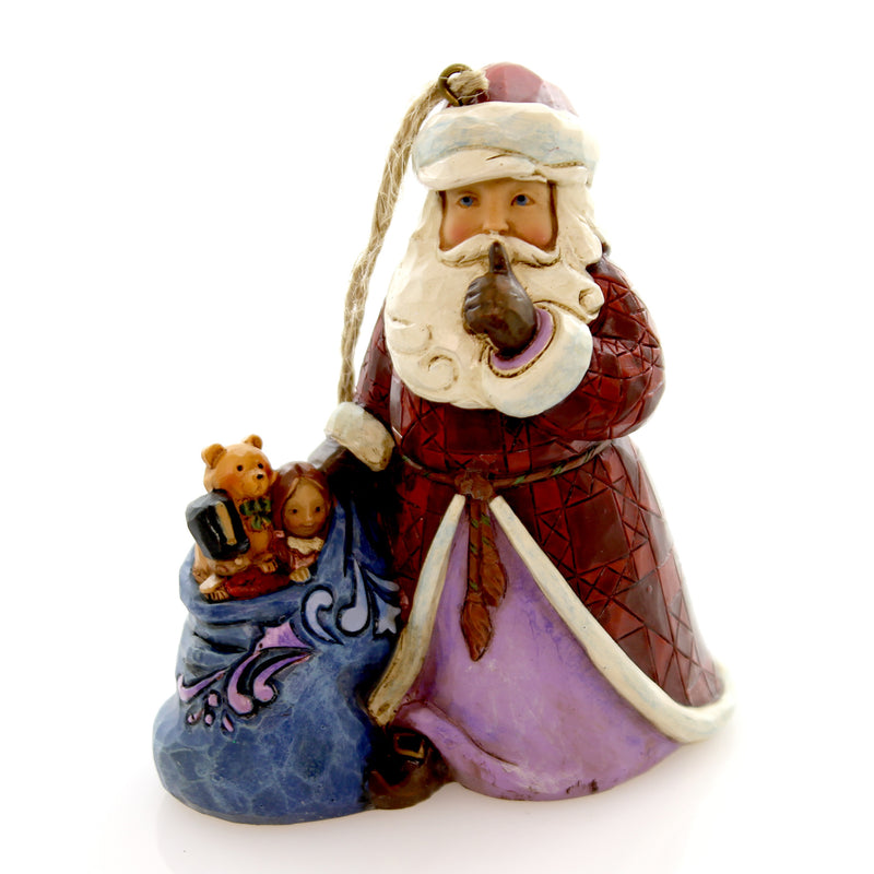 Jim Shore Santa W/ Toy Bag Ornament Polyresin Gift Doll Bear Nutcracker 4049405 (26363)