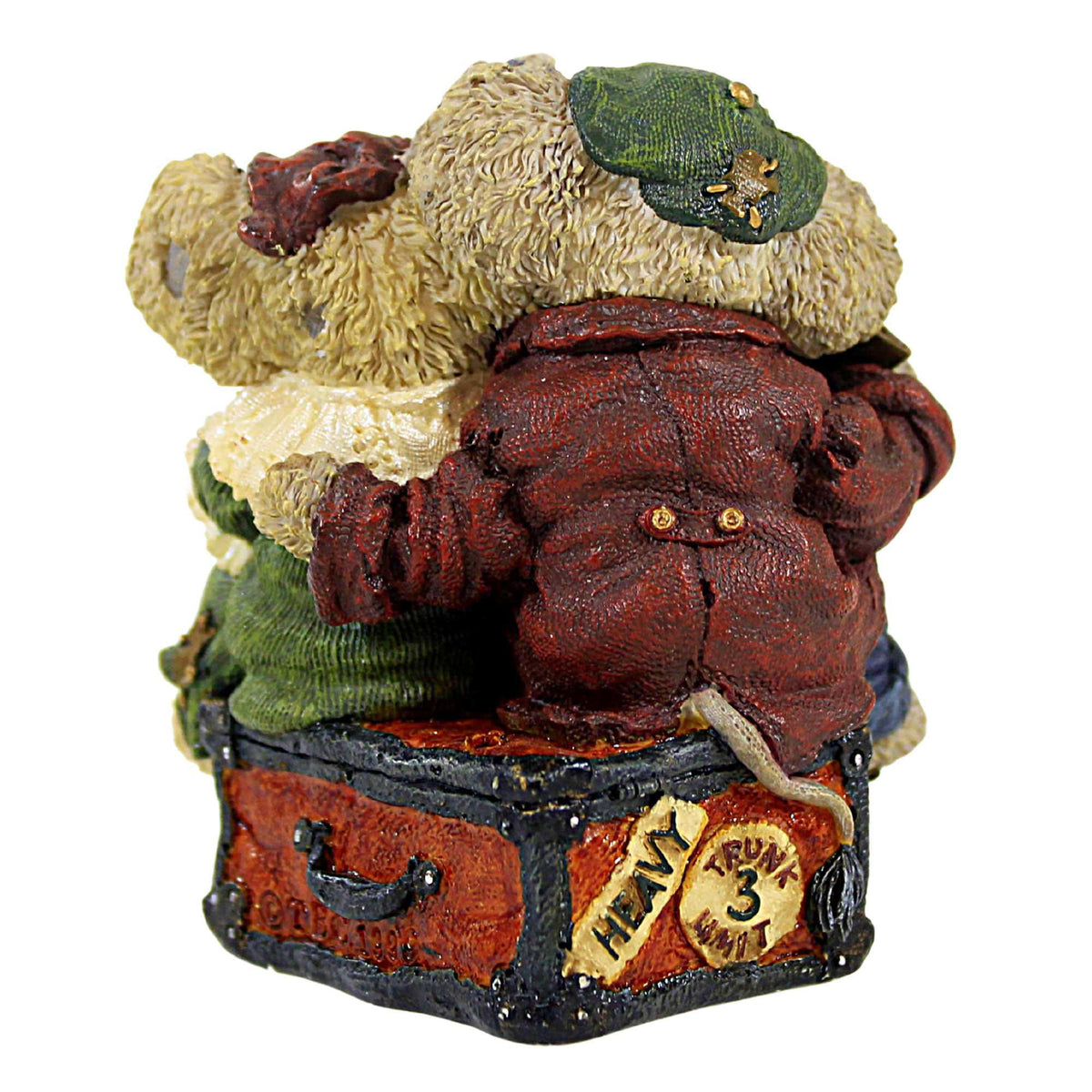 Boyds Bears Resin Packy And Dermah Trunkspace...Packin' Lite - - SBKGifts.com