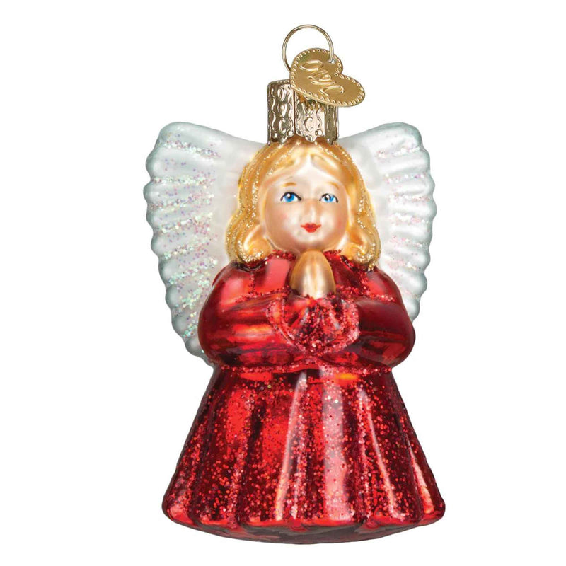 Old World Christmas 3 Inches Baby Angel Glass Religious Praying Ornament 10204 (26450)