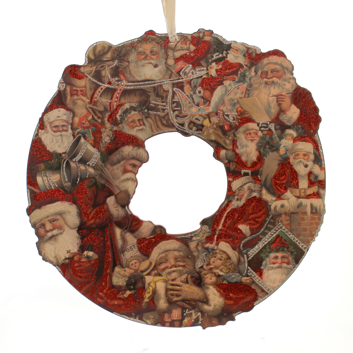 (26595) Santa Postcard Wreath