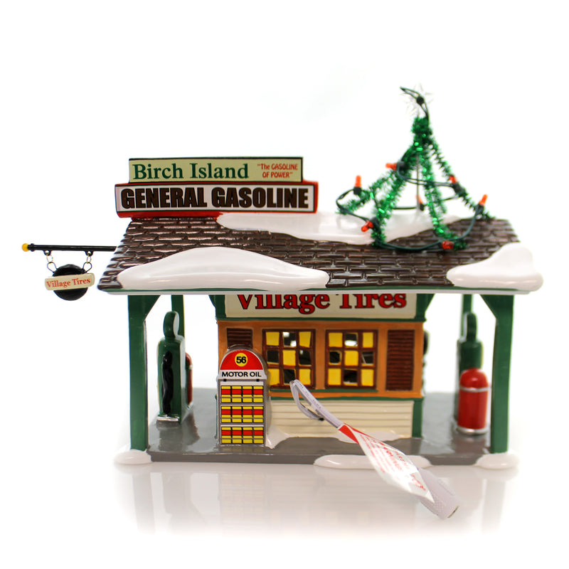 Department 56 House Birch Island Gas Station - - SBKGifts.com