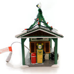 Department 56 House Birch Island Gas Station Ceramic Snow Village 4049210 (26735)